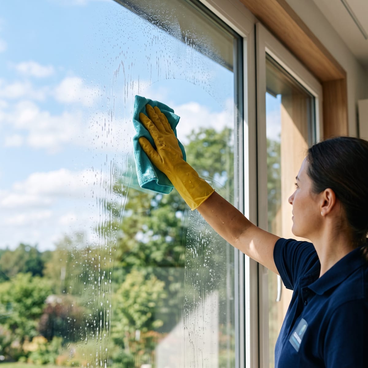 Window being detailed streak-free